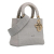 Christian Dior B Dior Gray Light Gray Canvas Fabric Medium Cannage Lady D-Lite Italy