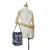 Chanel AB Chanel Blue with Multi Canvas Fabric Cotton Drawstring Bag Italy