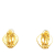 Chanel B Chanel Gold Gold Plated Metal CC Clip on Earrings France