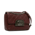 Chanel B Chanel Red Burgundy Calf Leather Aged skin CC Square Flap Italy