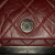 Chanel B Chanel Red Burgundy Calf Leather Aged skin CC Square Flap Italy