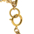 Chanel B Chanel Gold Gold Plated Metal CC Rhinestone Pendant Necklace France