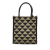 Prada AB Prada Brown with Black Canvas Fabric Mini Symbole Triangolo Tote Italy