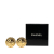 Chanel B Chanel Gold Gold Plated Metal Lion Round Clip on Earrings France