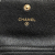 Chanel AB Chanel Black Caviar Leather Leather Quilted Caviar Boy Card Holder with Chain Italy