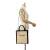 Celine AB Celine Brown Light Brown with Black Canvas Fabric Small Vertical Cabas Satchel Italy