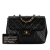 Chanel B Chanel Black Lambskin Leather Leather Mini Square Classic Lambskin Single Flap France