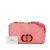 Christian Dior B Dior Pink Denim Fabric Medium Macrocannage Caro Bag Italy