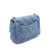 Chanel AB Chanel Blue Denim Fabric Mini Quilted Camellia Sweetheart Flap Italy