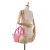 Jacquemus AB Jacquemus Brown Beige with Pink Straw Natural Material Le Panier Soleil Satchel Morocco