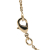 Chanel B Chanel Gold Gold Plated Metal CC Bow Crystal Pendant Necklace Italy