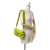 Fendi AB Fendi Green Lime Calf Leather Zucca Embossed Baguette Satchel Italy