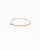 Fendi FF Logo Baguette Rose Gold Bracelet