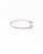 Fendi FF Logo Baguette Rose Gold Bracelet