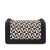 Chanel AB Chanel Black with White Calf Leather Medium Bicolor Woven skin Boy Flap France