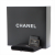 Chanel Chocolate Bar Black Lambskin Leather Chain