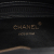 Chanel Chocolate Bar Black Lambskin Leather Chain