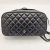 Chanel Easy Flap Zip Black Leather Aged Calfskin