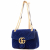 Gucci GG Marmont Matelassé Blue Suede Medium Shoulder Bag