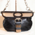 Gucci Romy Leather Medium Shoulder Bag Black