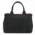 Prada Canapa Canvas 2 way tote Black