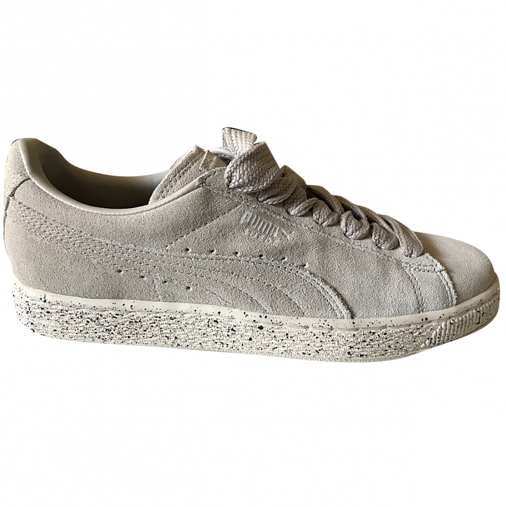 puma suede speckle beige