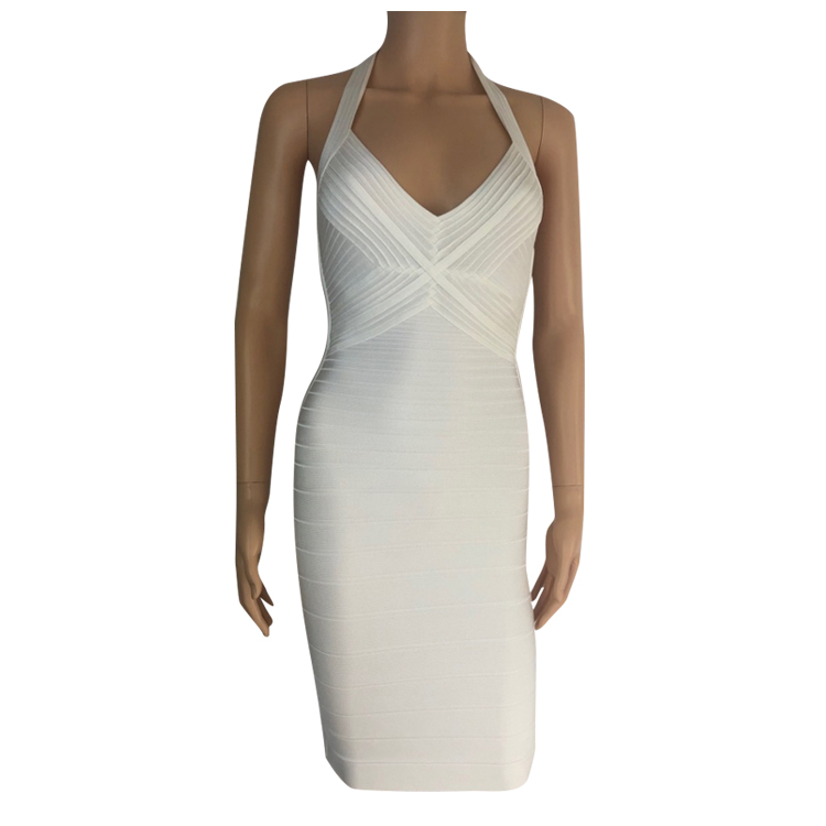 Herve leger best sale white gown