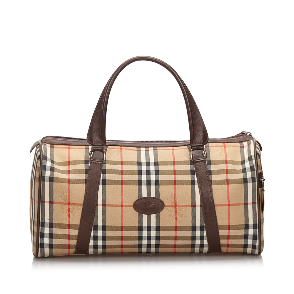 Haymarket Check Canvas Duffle Bag - Burberry | MyPrivateDressing
