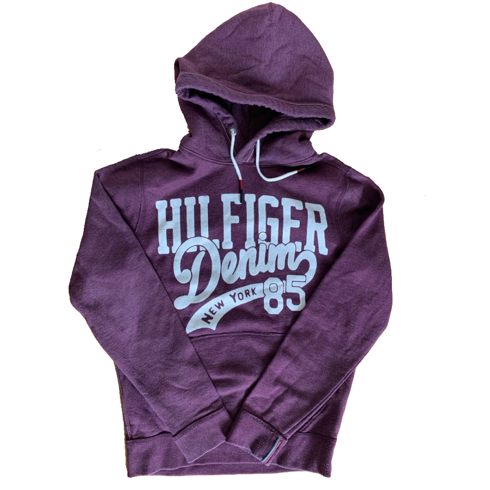 tommy hilfiger purple hoodie