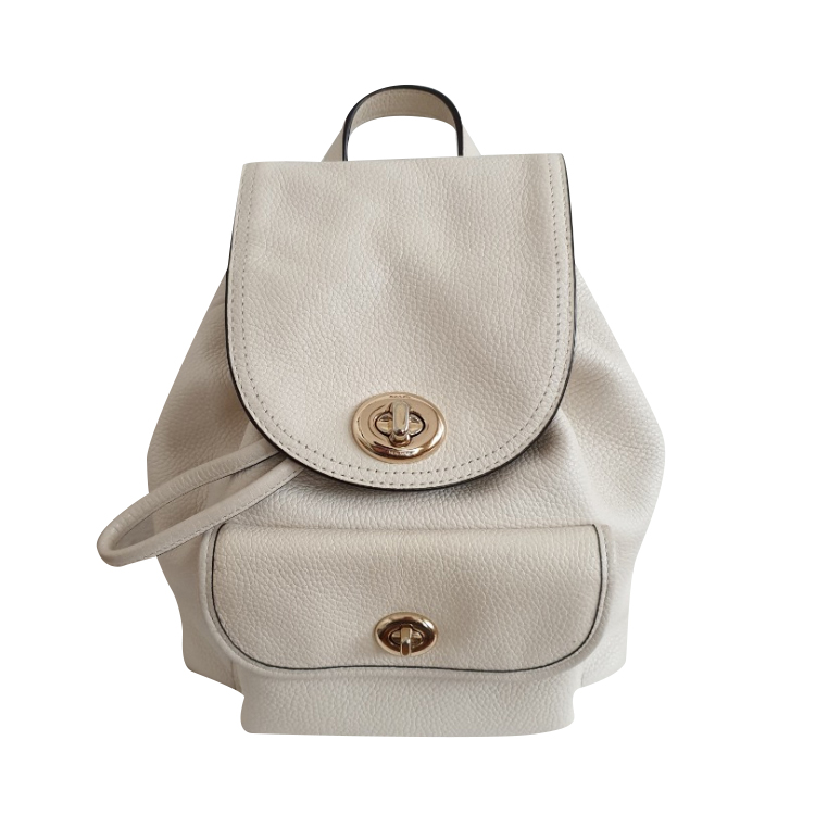 coach mini backpack white