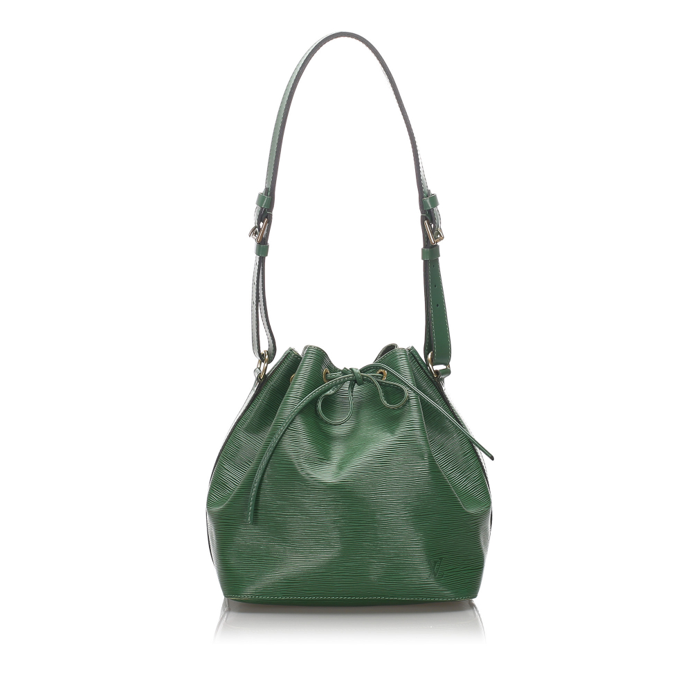 Louis Vuitton B Louis Vuitton Green Epi Leather Leather Epi Petit Noe France