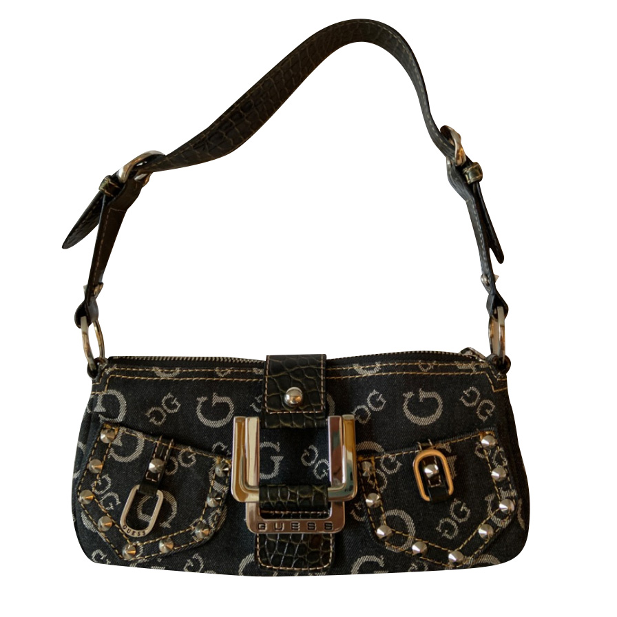 guess monogram shoulder bag