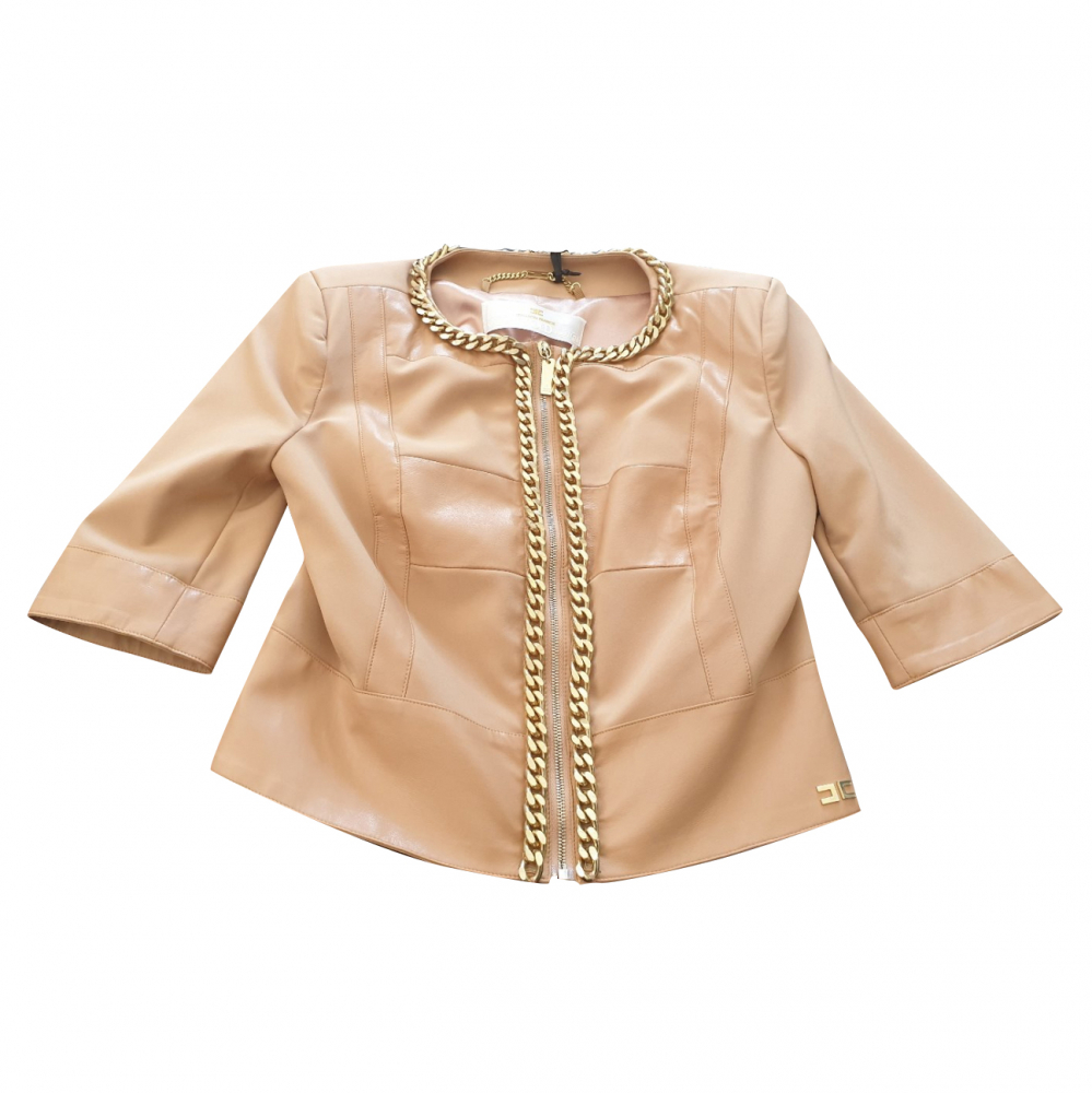 Elisabetta franchi leather jacket online