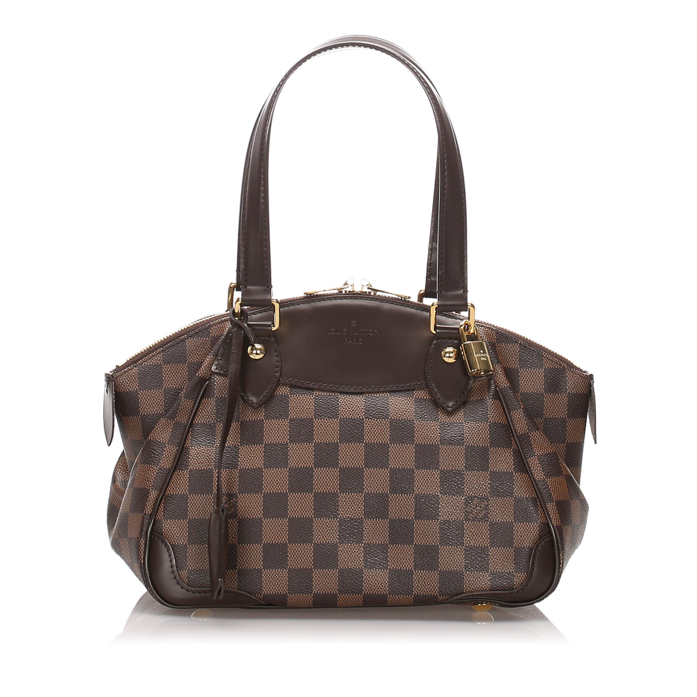 Louis Vuitton A Louis Vuitton Brown Damier Canvas Canvas Damier Ebene Verona PM France