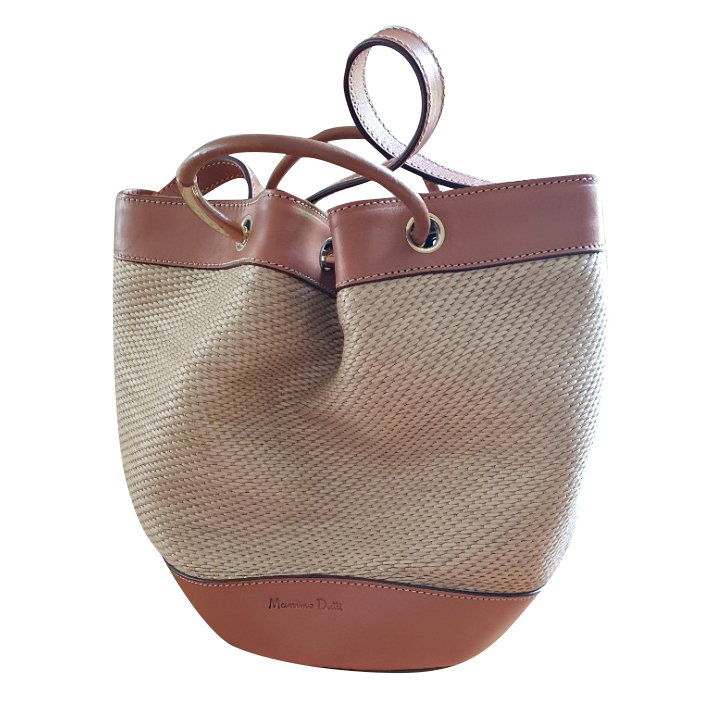 Massimo dutti raffia discount bag