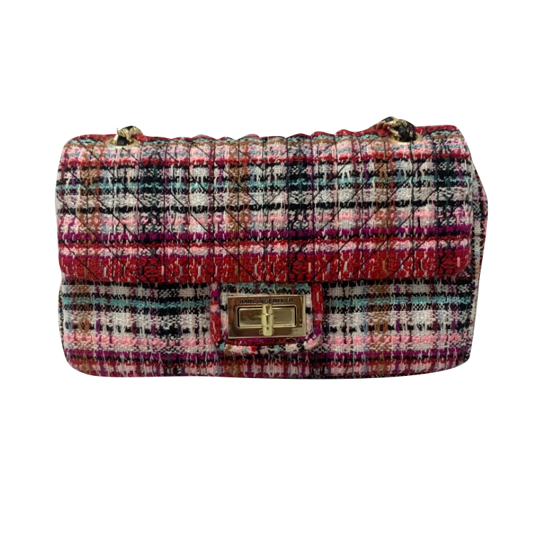 Agyness woven shoulder outlet bag