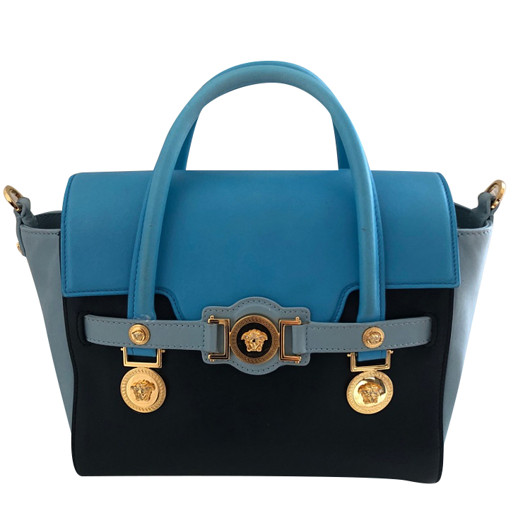 versace blue bag