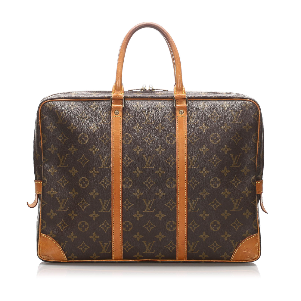 Louis Vuitton B Louis Vuitton Brown Monogram Canvas Canvas Monogram Porte-Documents Voyage France