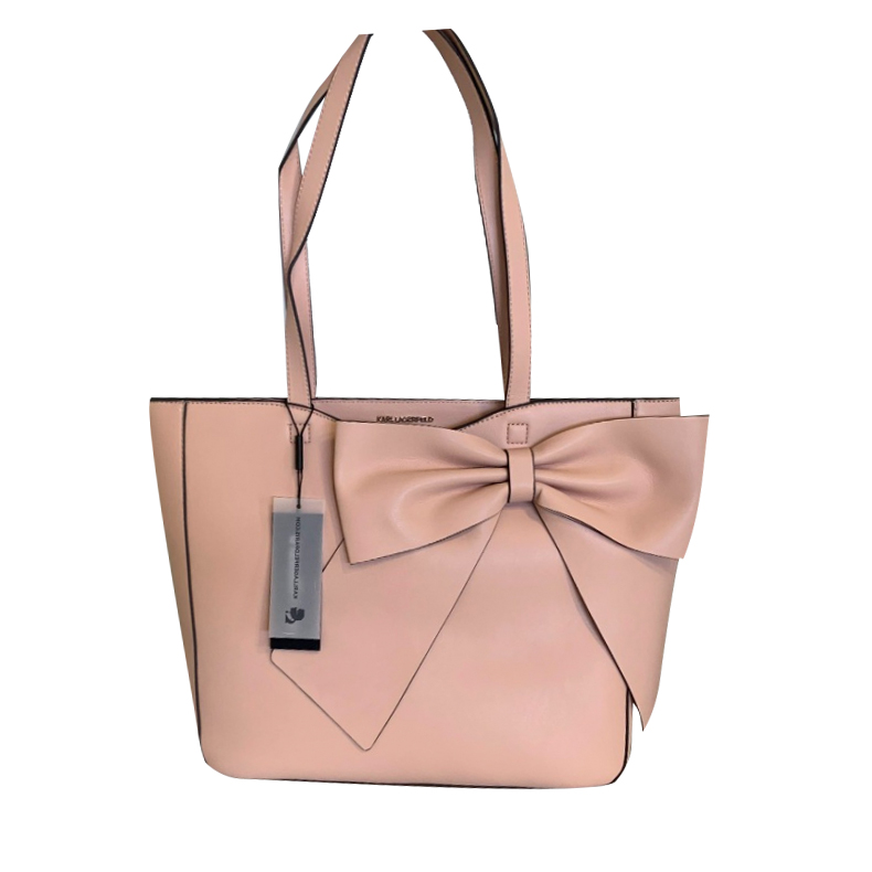 Karl Lagerfeld Fara Bow Faux-Leather Tote Bag