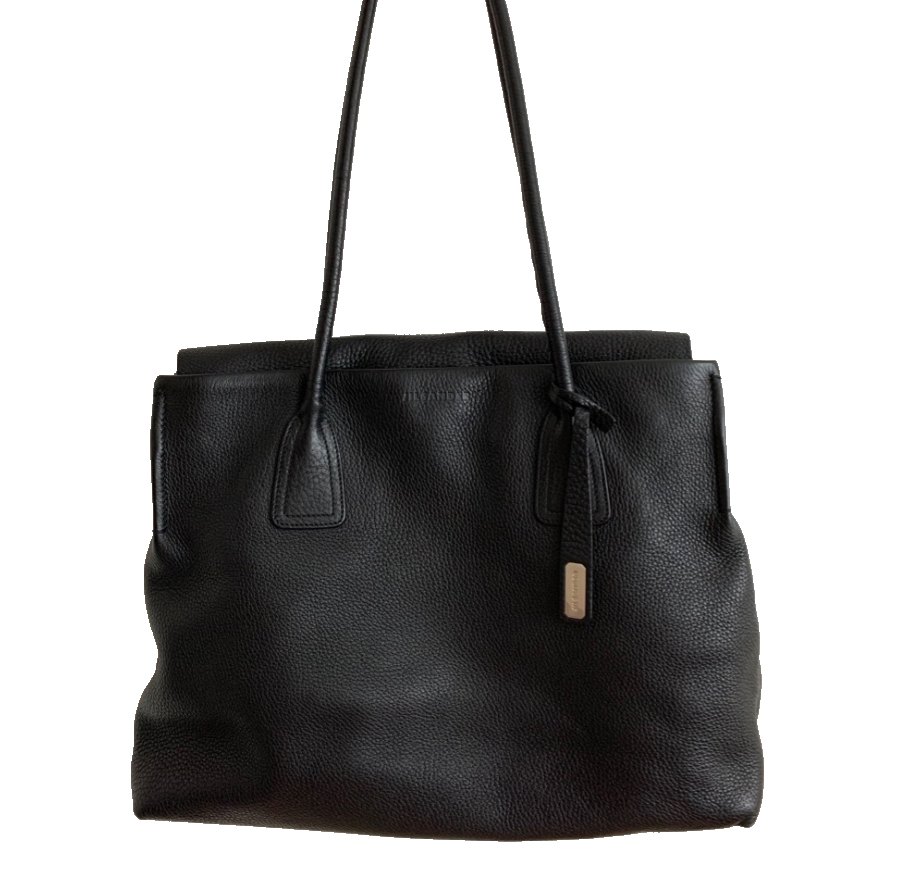 Jil Sander Black leather handbag