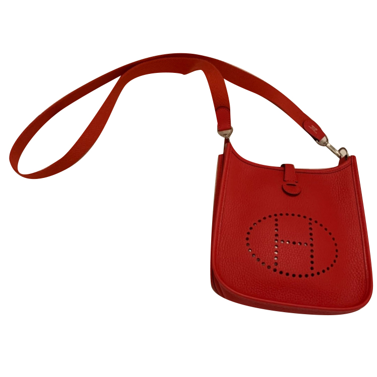 Hermes red evelyne on sale bag