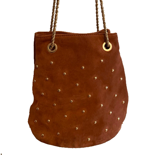 Sézane Small bag with gold-coloured studs