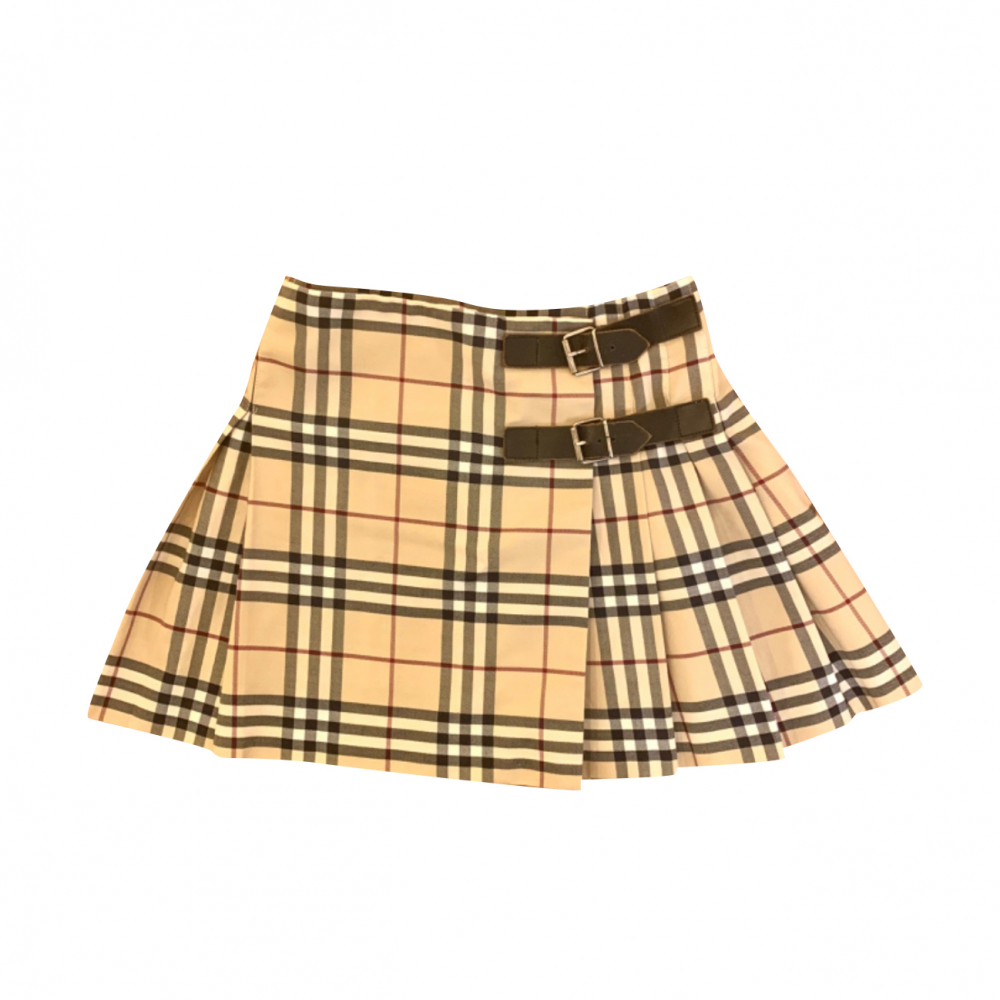 burberry pleated skirt