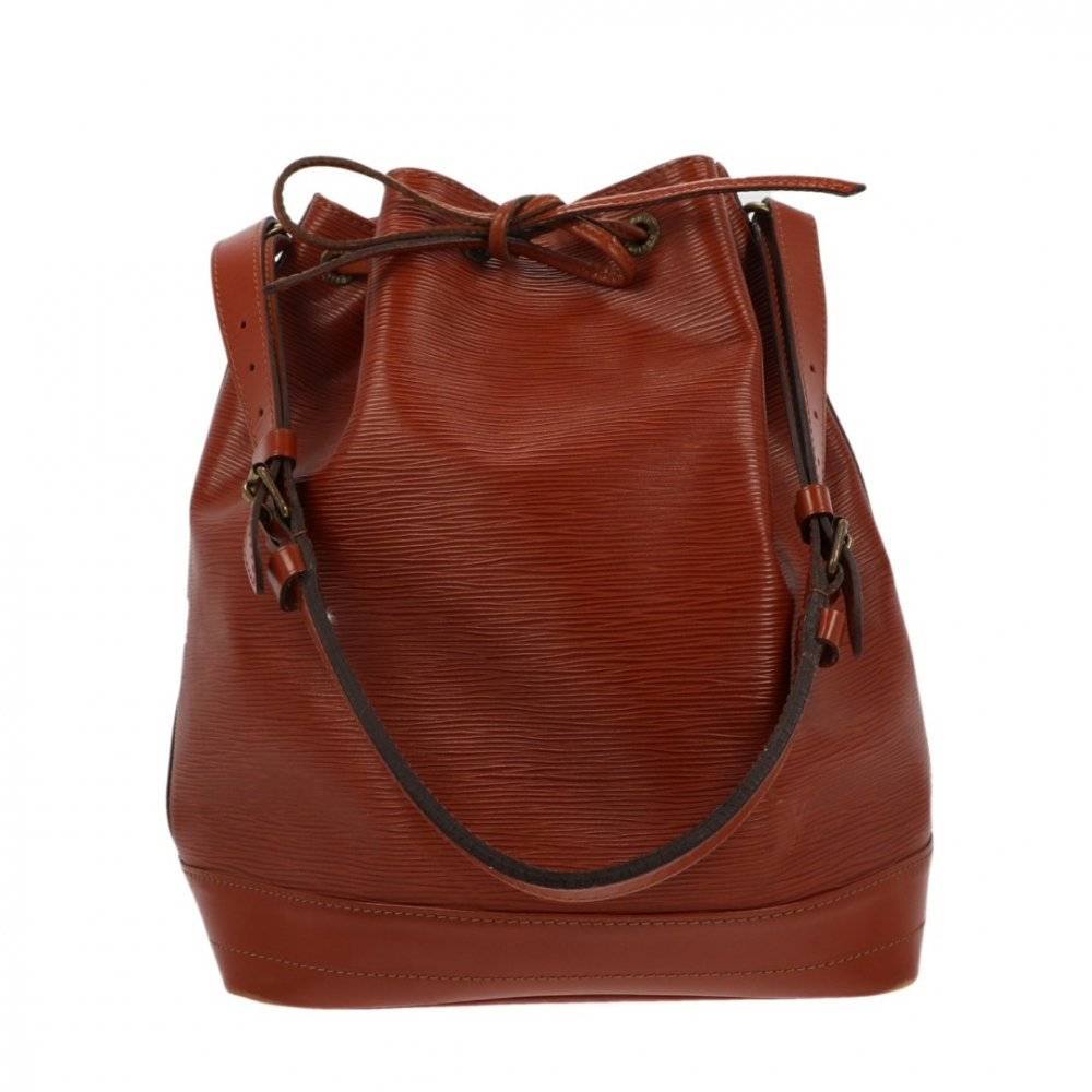 Louis Vuitton NOÉ SHOULDER BAG IN BROWN LEATHER