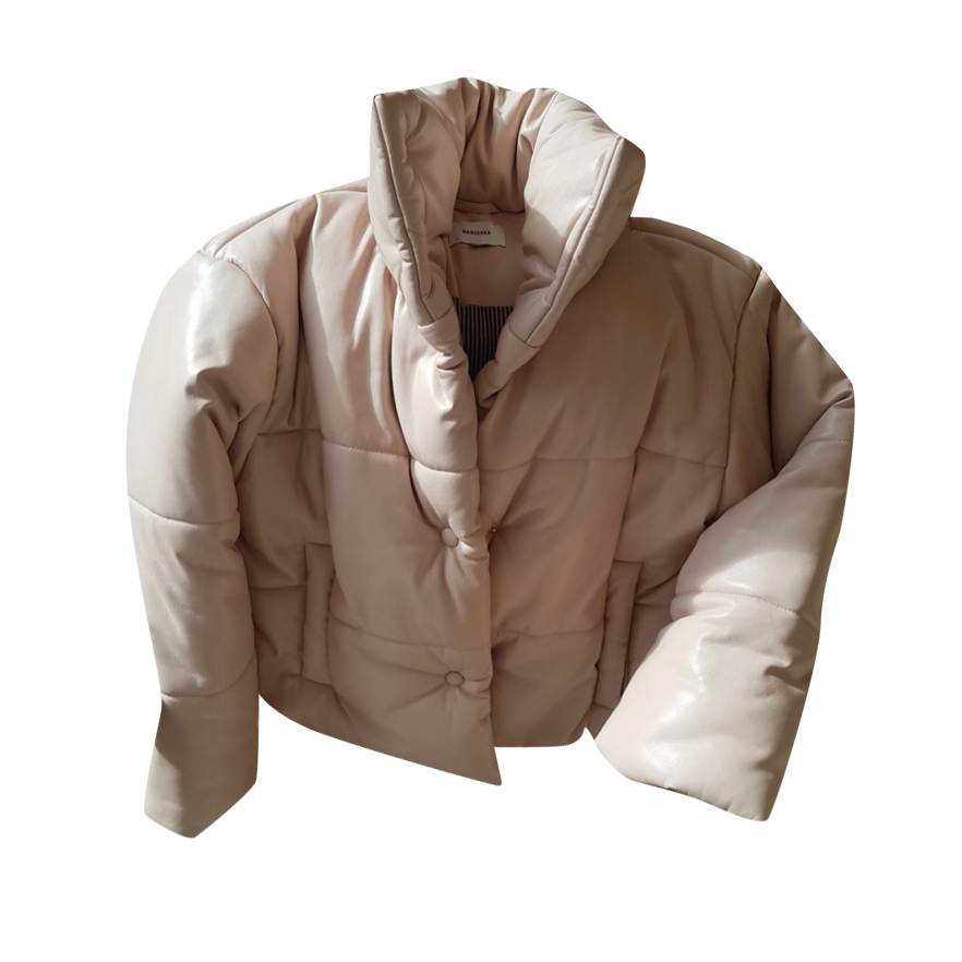 Nanushka faux leather puffer sales
