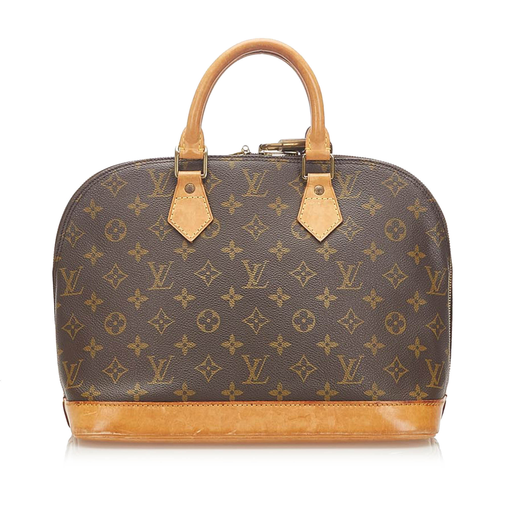 Louis Vuitton B Louis Vuitton Brown Monogram Canvas Canvas Monogram Alma PM France