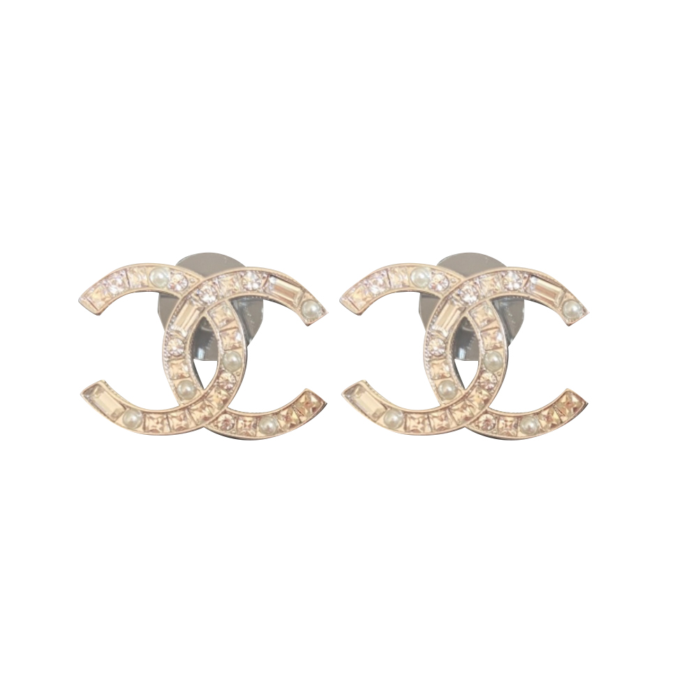 Chanel  Drop CC crystal earrings  All The Dresses