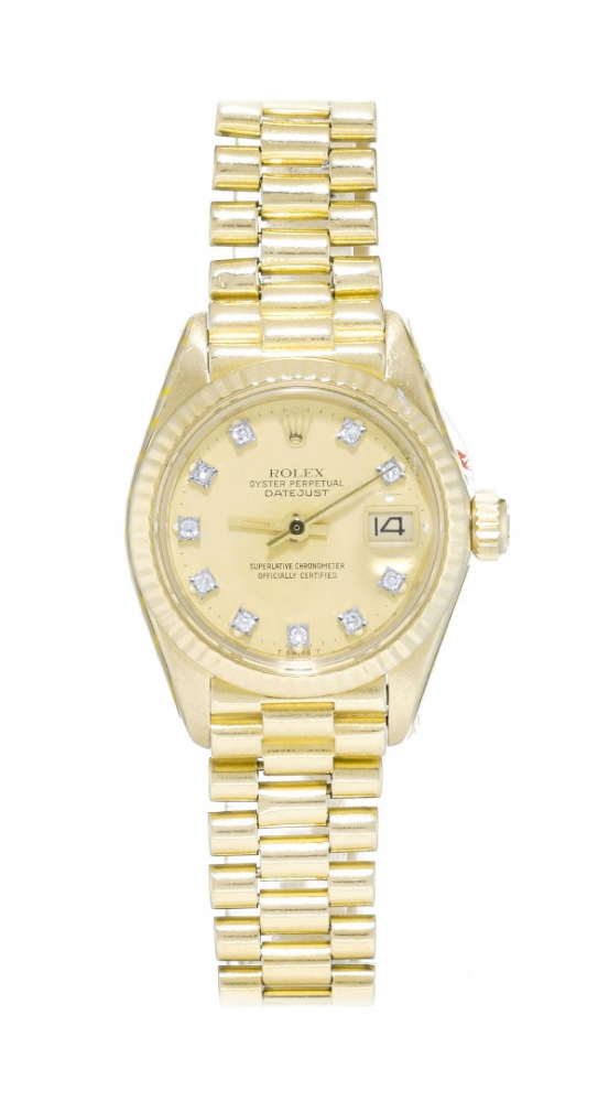 Datejust wristwatch in 750 yellow gold Rolex MyPrivateDressing