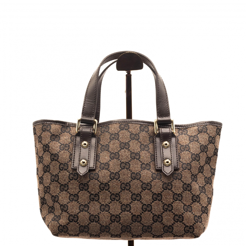 Gucci GG Canvas Jaquard Joliquer Mini Tote Bag Grey