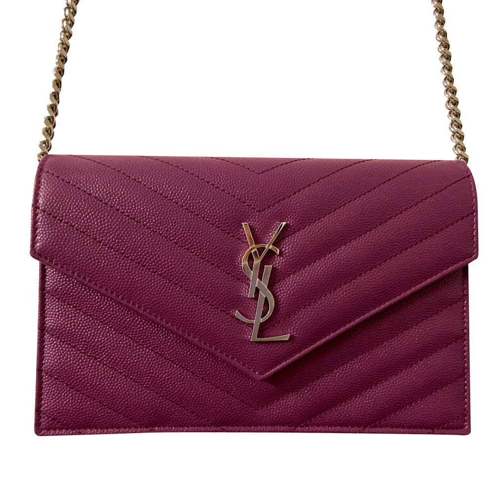 Yves Saint Laurent Monogram Chain Wallet